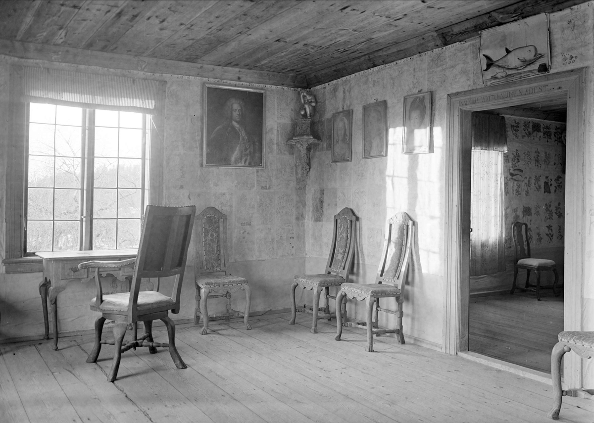 Interiör - Linnés Hammarby, Uppland 1937