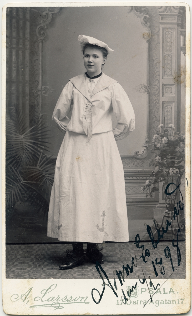 Kabinettsfotografi - Anna Eklund, Uppsala 1898