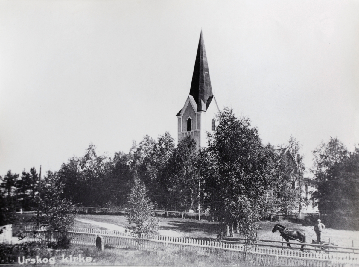 Urskog kirke, ca. 1914