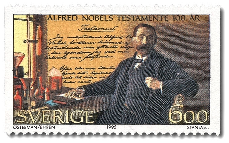Porträtt av Nobels testamente