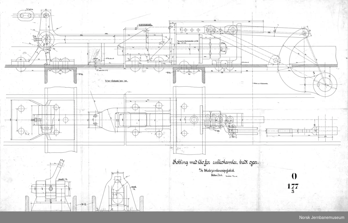 Teknisk tegning - Norsk Jernbanemuseum / DigitaltMuseum