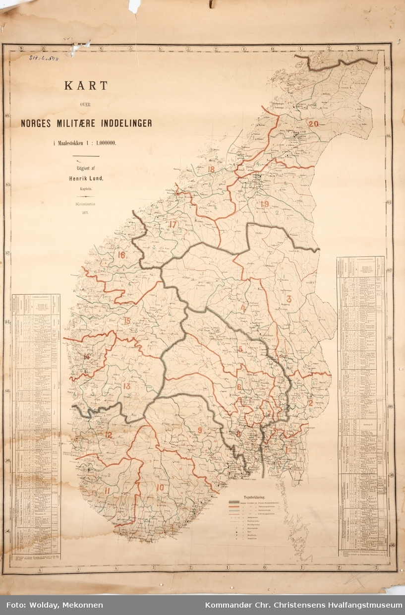 Norges militære inndeling 1877