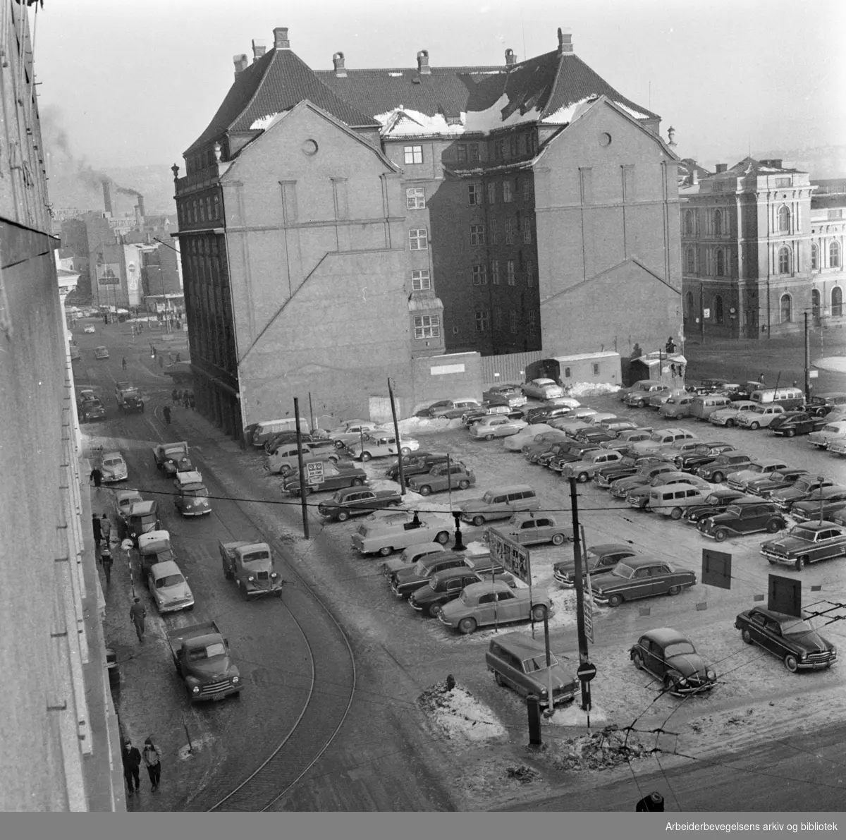 Fred Olsens gate.Januar 1958