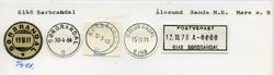 Stempelkatalog  6148 Sørbrandal, Sande kommune, Møre og Roms