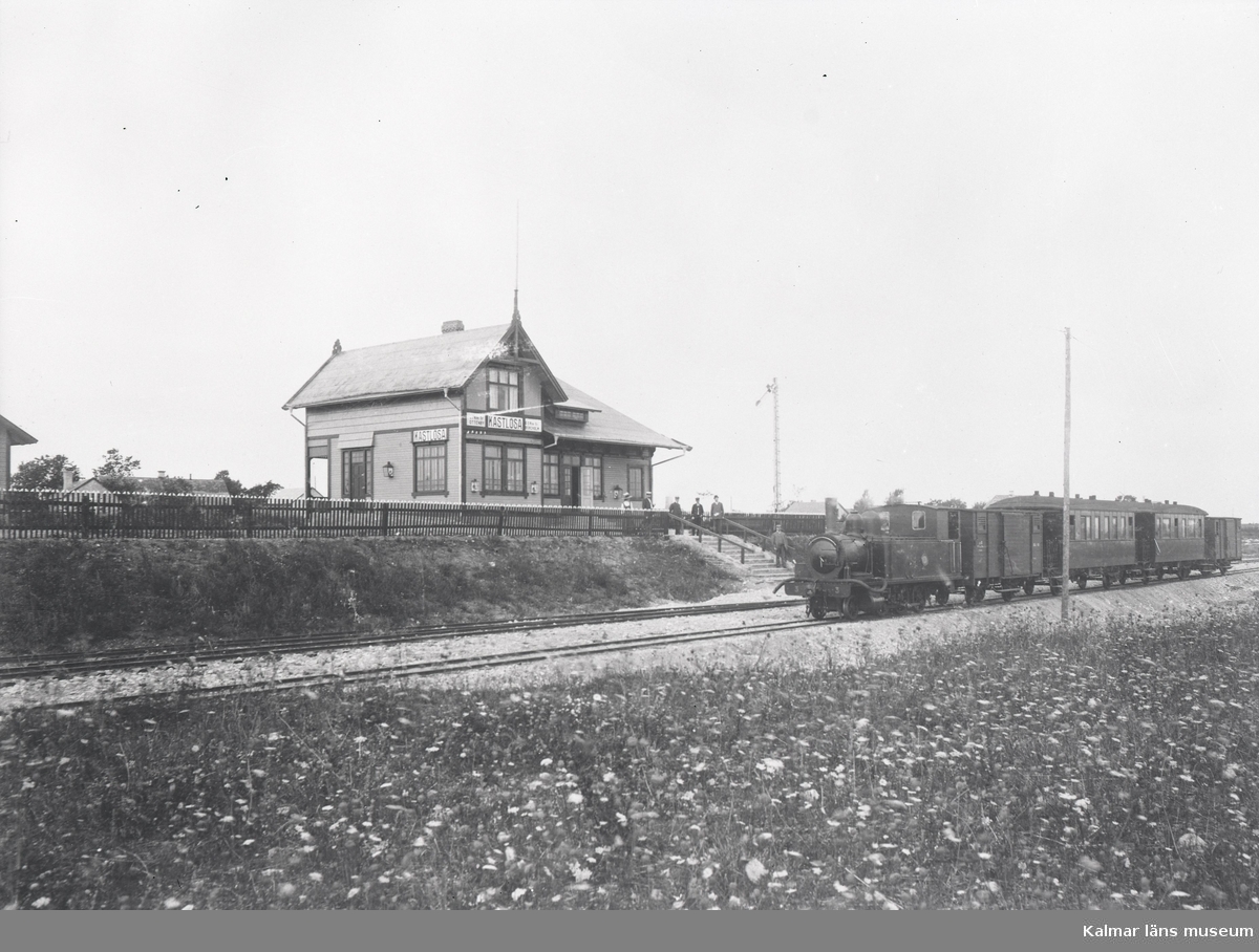 Järnvägsstationen i Kastlösa på Öland.