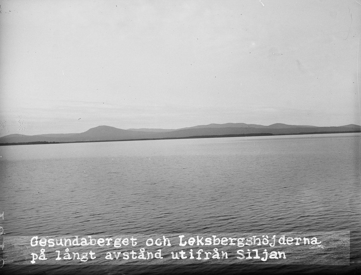 "Gesundaberget från Siljan", Dalarna 1919