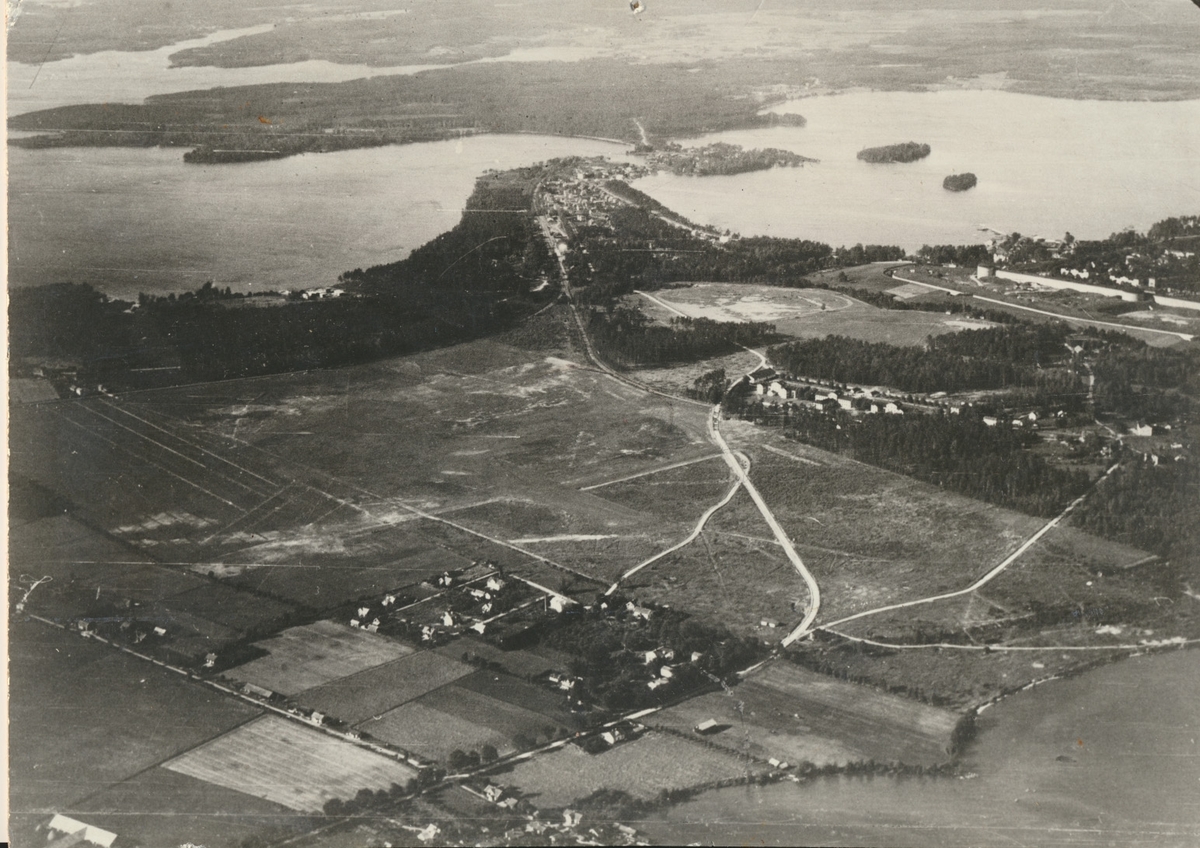 Flyget i Karlsborg innan F6.Flygfältet i Karlsborg 1931.
