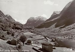 Postkort ";10/89"; med motiv fra Innerdalshytta, i Innerdale