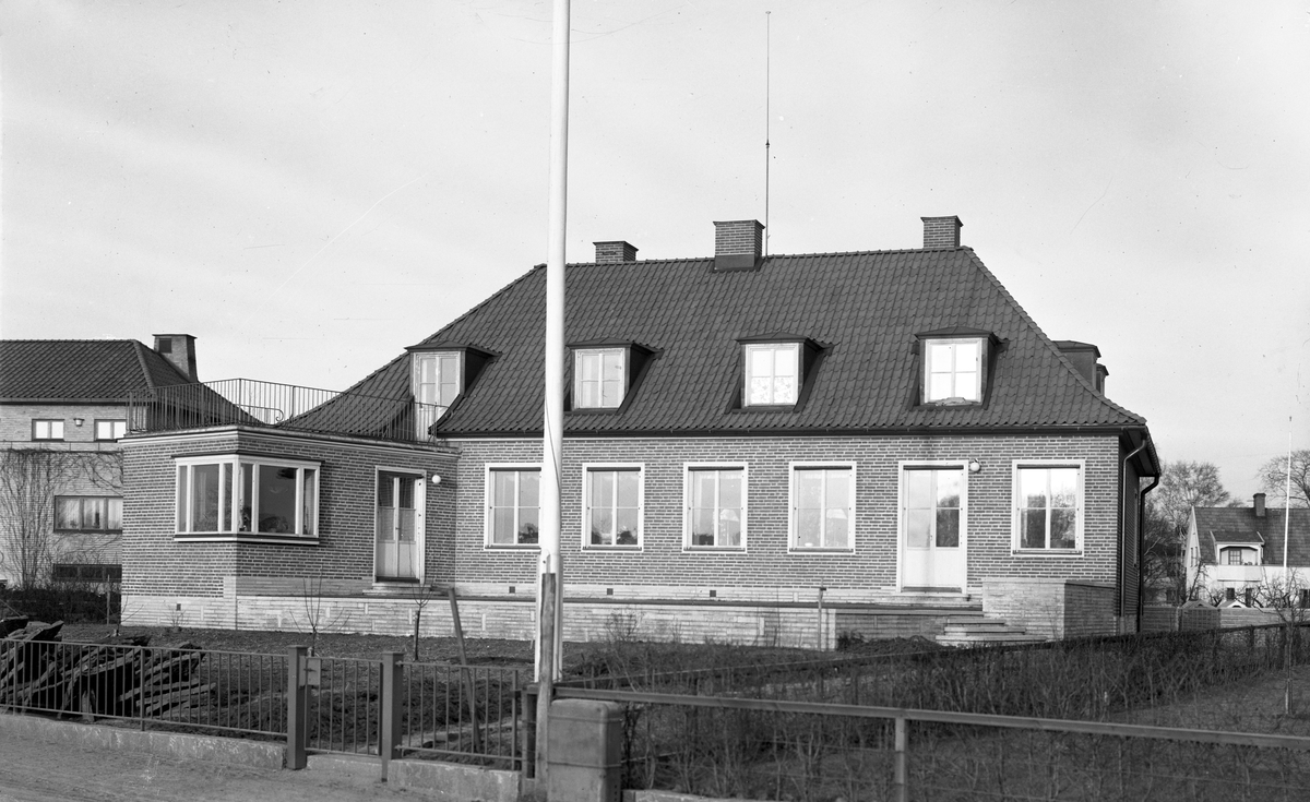 Christian Storjohanns nya villa här sedd från Bjurbäcksgatan 1948.
