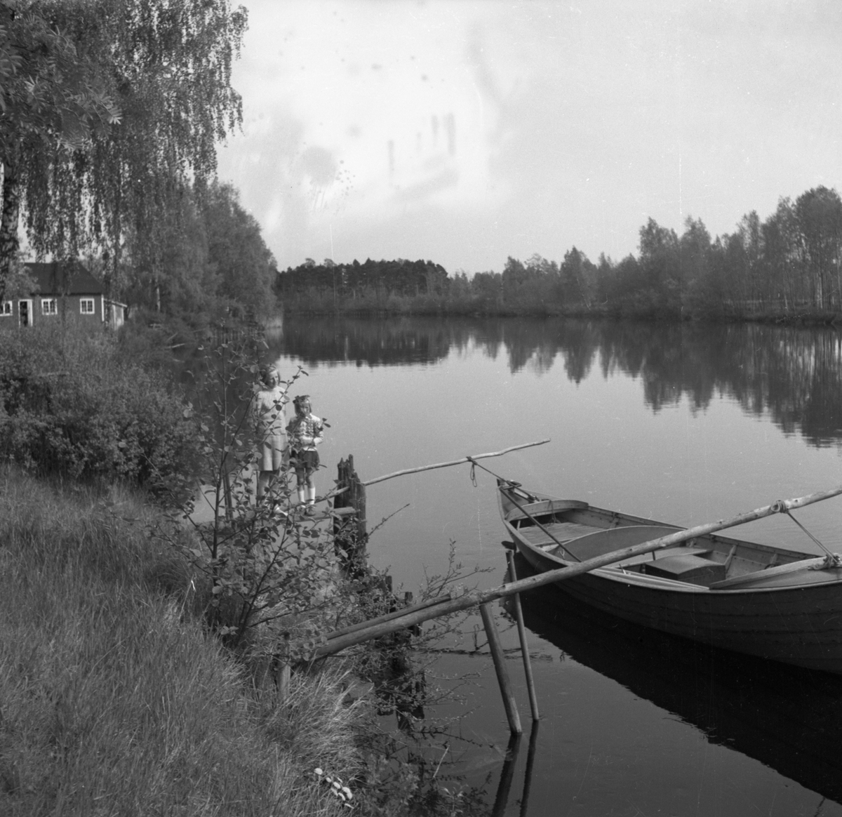 Bild tagen en sommardag i Karlstad året 1949.