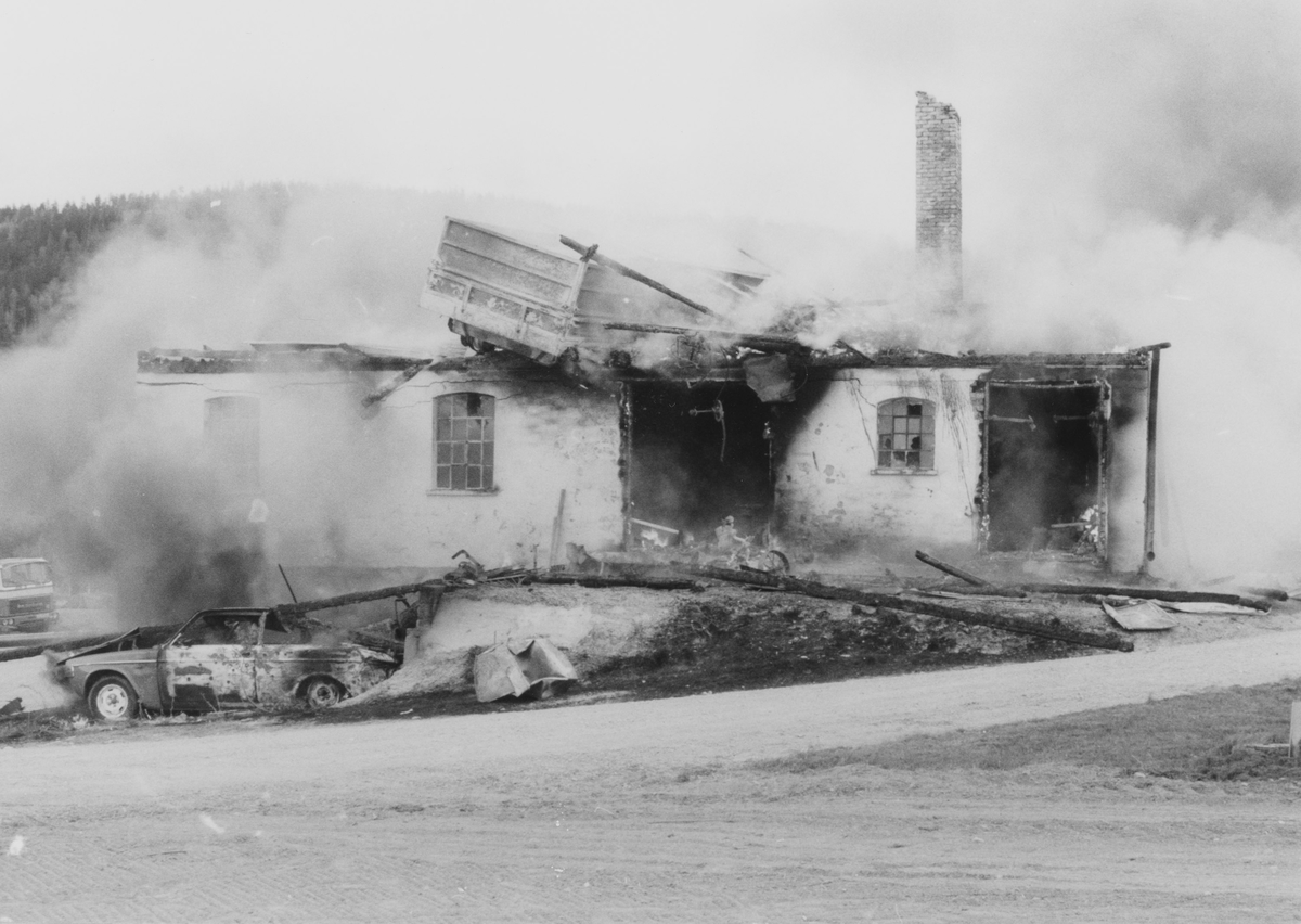19. mai 1988 var det en stor brann på Gaustad gård, Nittedal.