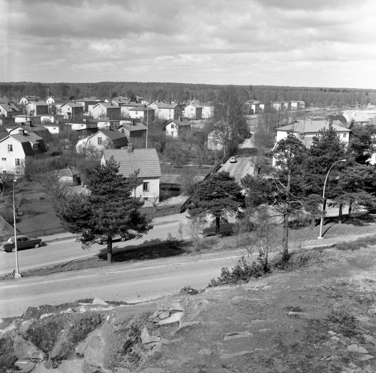 Utsikt från Rudsberget i oktober 62.