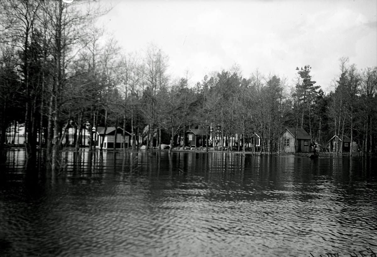 Översvämning vid Malmön 1924.
Fotograf E Sörman.
