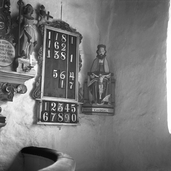 Nöttja kyrka. 1949.