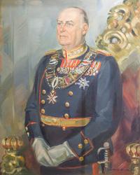 Kong Olav V [Olje på lerret]