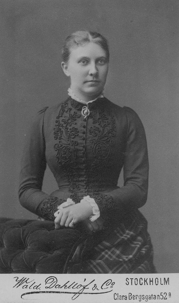 Selma Ihrmark, 1887.