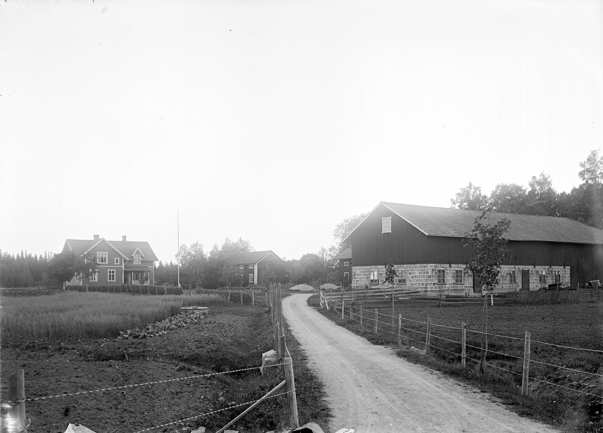 Väg på landsbygden, Uppland 1917