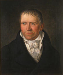 Portrett av Diderik von Cappelen. Mørk drakt, Hvit skjorte, vest og halsbind.