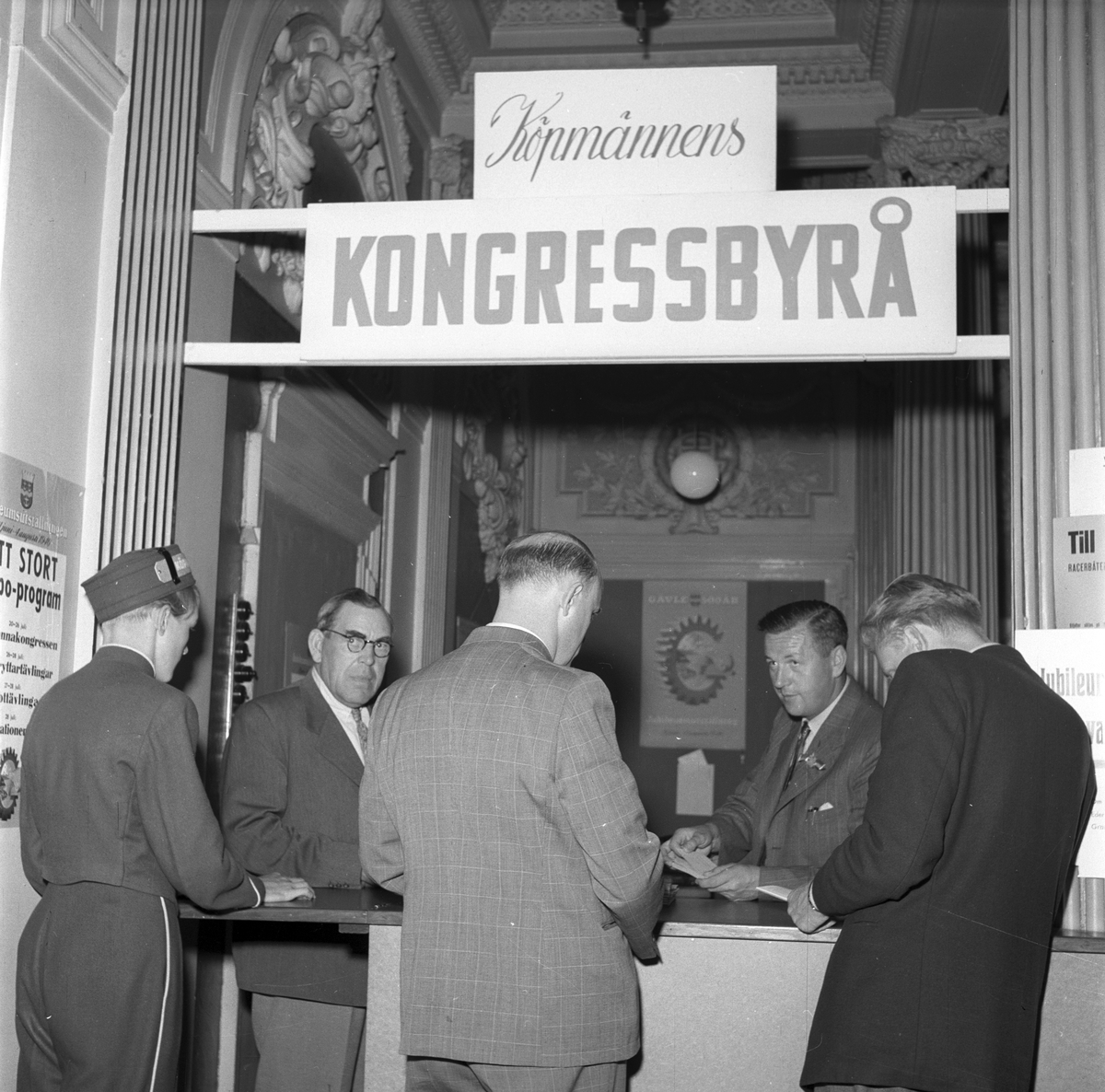 Reportage för tidningen Köpmannen. 1946.