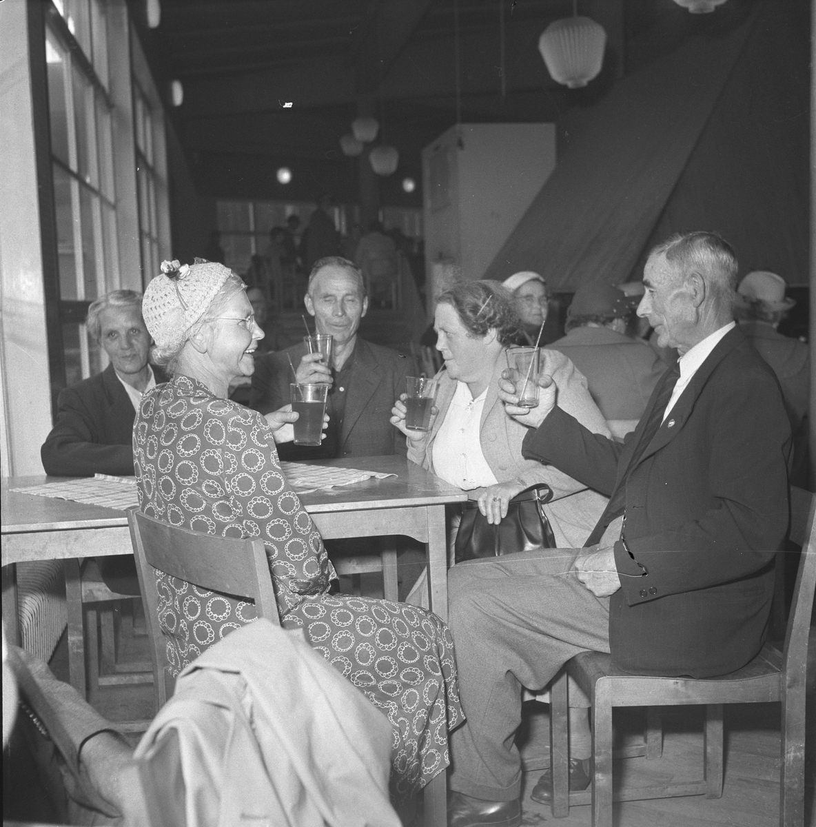 Pensionärsfest i Folkparken. 2 augusti 1953.