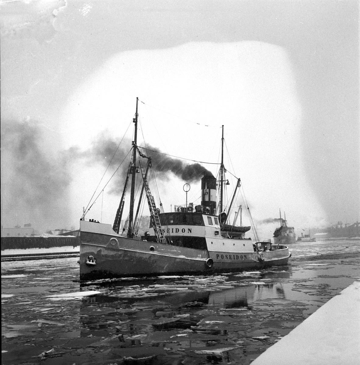 Bärgningsfartyget Poseidon. 2 mars 1949.