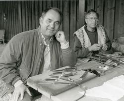 Tysk utstillar av kniv