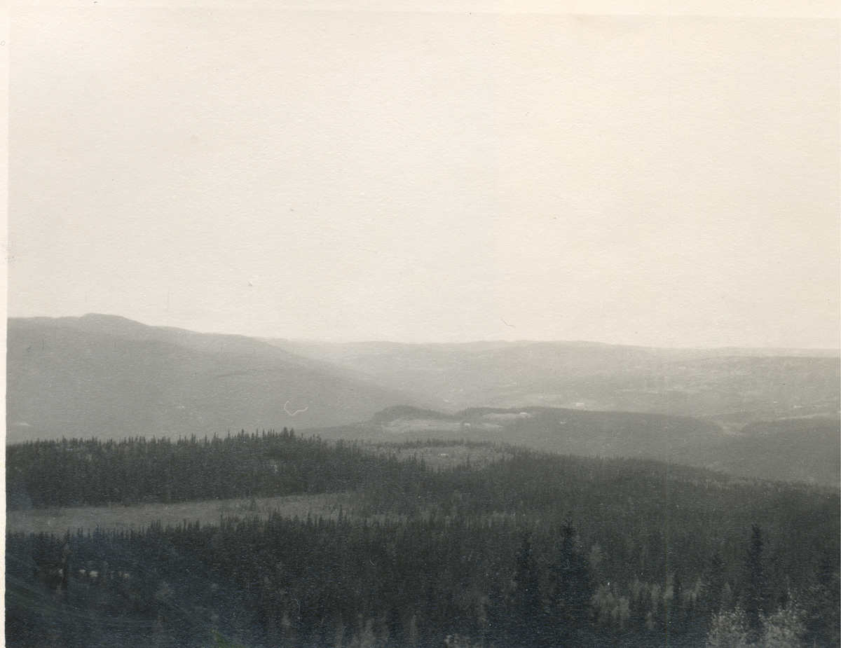 Utsikt fra Brattråk, mot vest