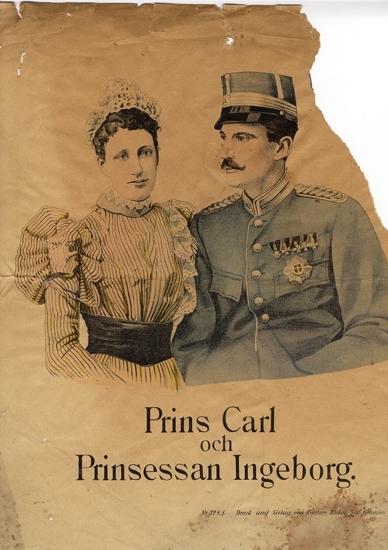 Prins Carl (1861-1951), prinsessan Ingeborg (1878-1958).
Gifta 1897.