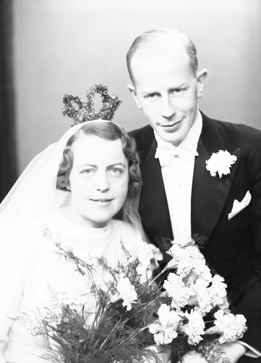 Henrik Wedin, fru Olsson-Wedin. Den 15 oktober 1938

