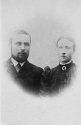 Portrett av Arne og Elise Hermansen, Steinfjord i Senja.