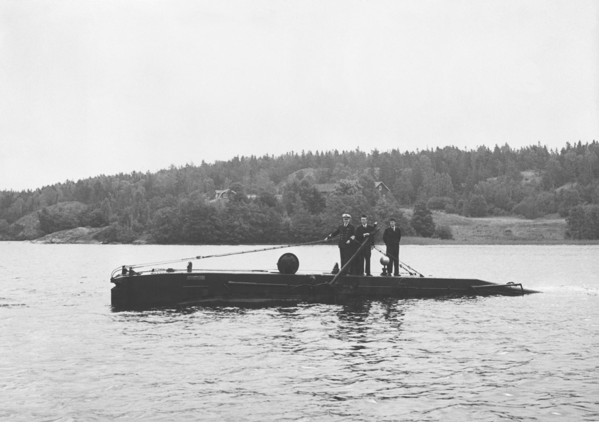 Dvärgubåten Spiggen, år 1958.