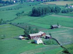 Flyfoto, Nordre Ål, Lillehammer, Nordhaug gård, Hovemovegen 