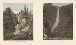 Bro i Kolidalen, Øvre Telemark; Haugfoss ved Mæl kirke i Ves