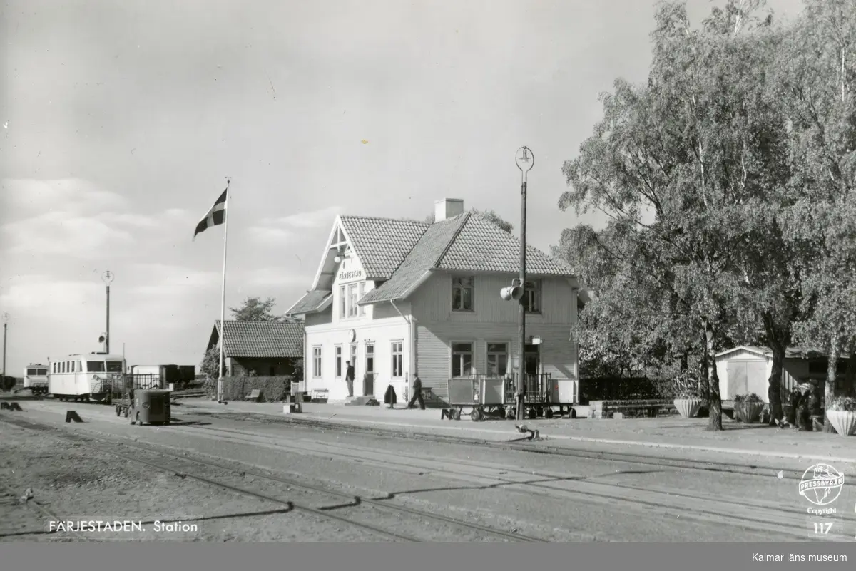 Stationen i Färjestaden.