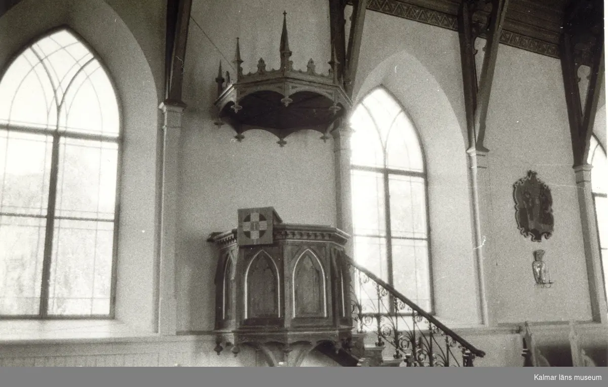 Interiör av Fagerhults kyrka.