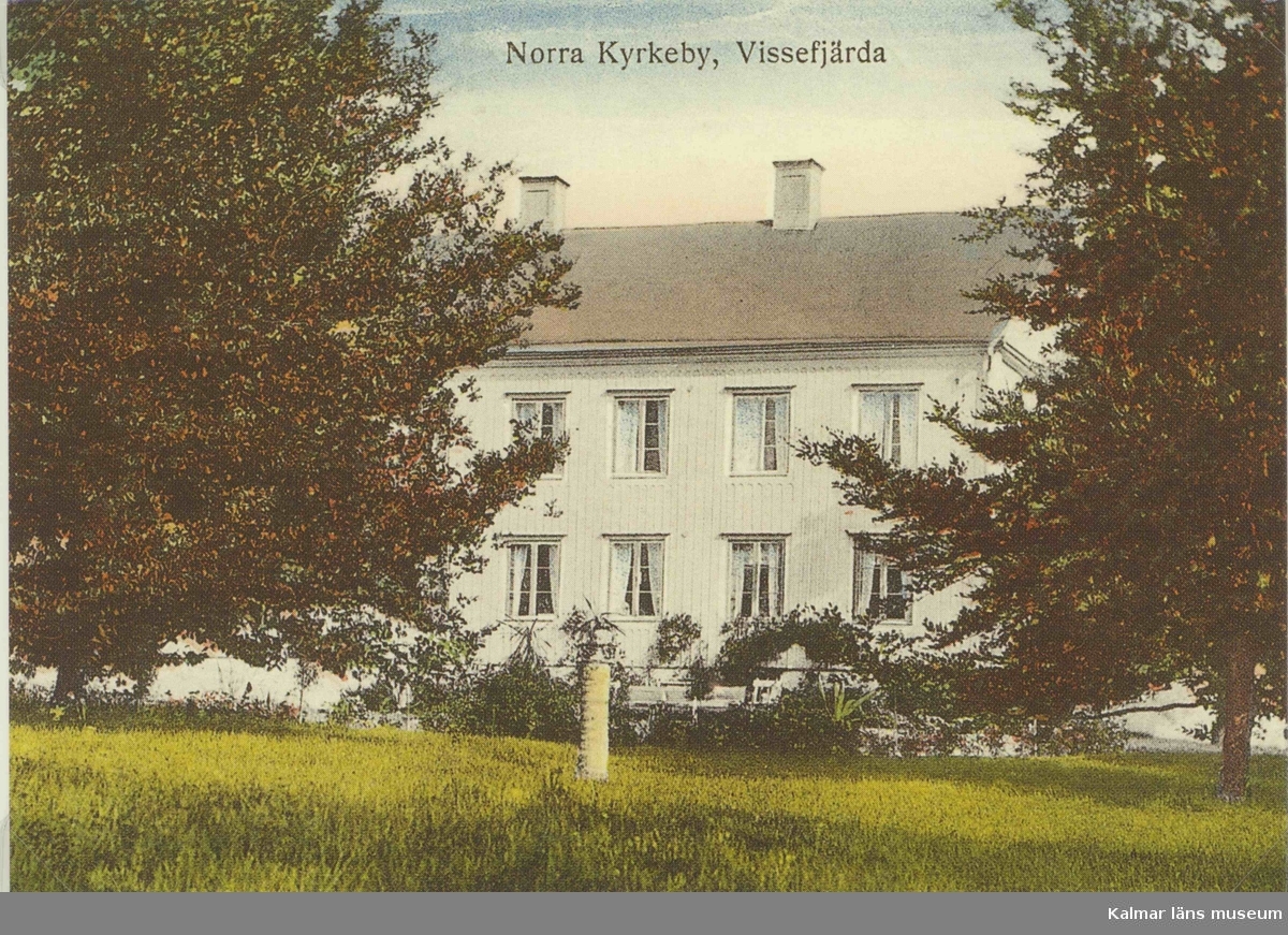 Vykort med motiv från Norra Kyrkeby, Vissefjärda.