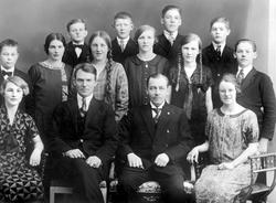 Tune framhaldskole, Sanne skole, 1926-1927
. 

Øverst fra 