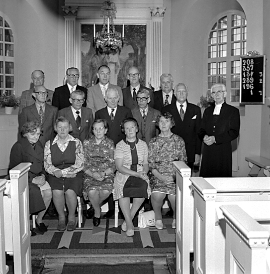 Skara. 
Konfirmationsträff Händene kyrka 1974. 
Oscar Svensson, Götene.