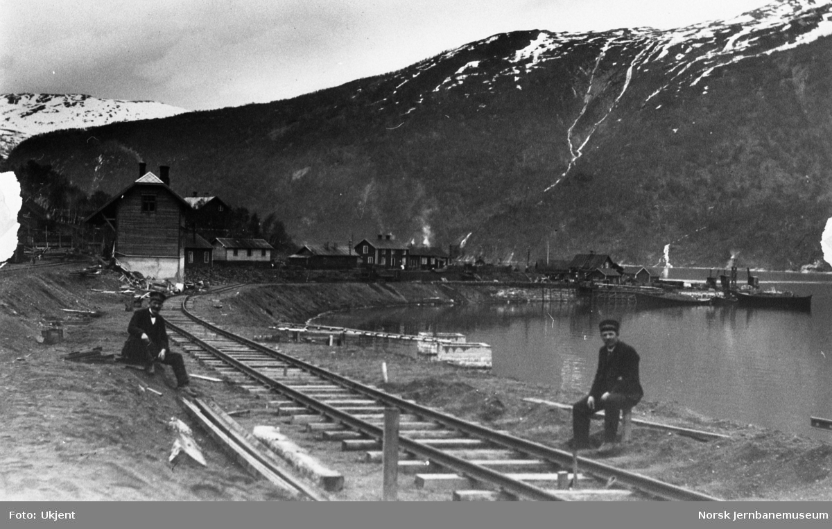 Sjønstå stasjon - bygging av nye spor i forbindelse med ombyggingen i 1915