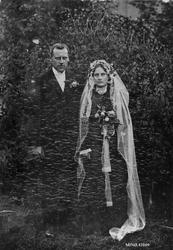 Bryllupsbilde, personer, klær.