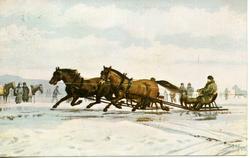 Postkort,  brukt som julekort.