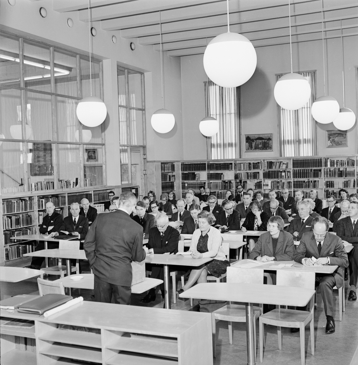 Stadsbiblioteket - konferens, Uppsala 1965