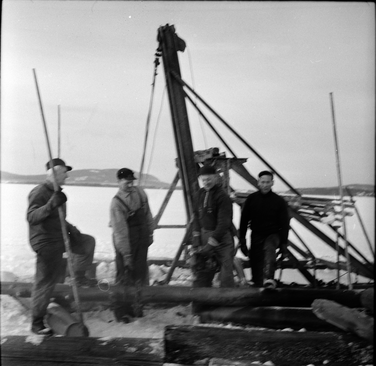 Arbrå,
Rensning av Kyrksjön,
20 Februari 1968