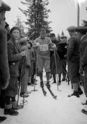 Hovedlandsrennet 1927. Gamle Lysgårdsbakken. Fra langrennet.