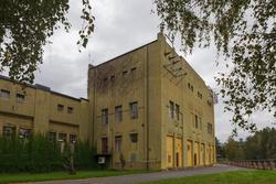 Instrumenteringsbygningen. Bøylefoss kraftstasjon med den 3 