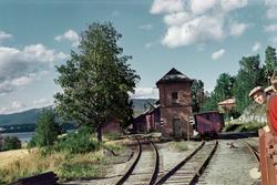 Oversiktsbilde fra Krøderen stasjon fra A/L Hølandsbanens ve