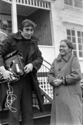 Filmregisøren Ingmar Bergmann og skuespillerinnen Liv Ullman