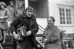 Filmregisøren Ingmar Bergmann og skuespillerinnen Liv Ullman