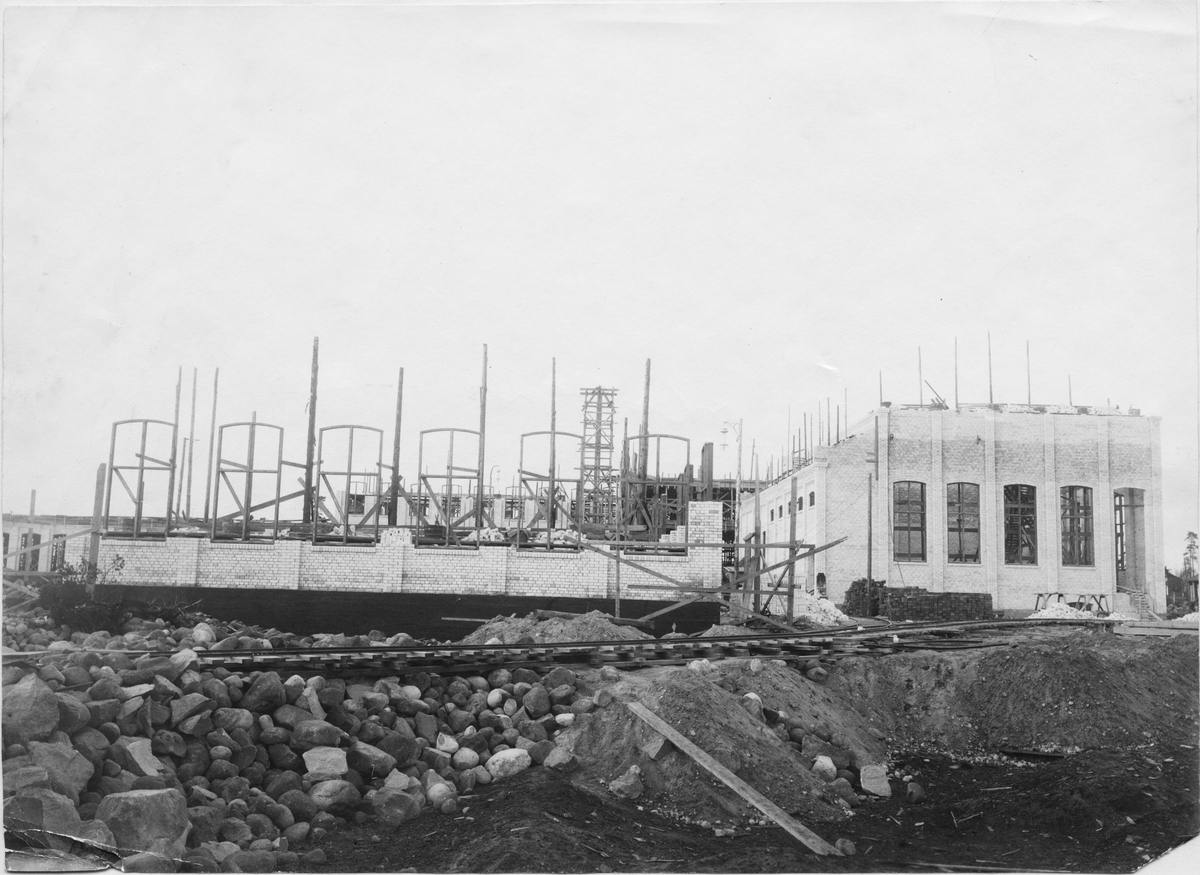Norbottens Sulfatfabrik, 1913. Fabriken anlades 1913-1914.