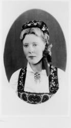 Portrett av Birgit Aslesdtr. Haugstad.